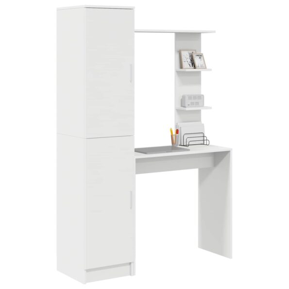 vidaXL Stôl 2 pcs Biela – Obrázok 3