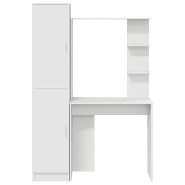 vidaXL Stôl 2 pcs Biela – Obrázok 5