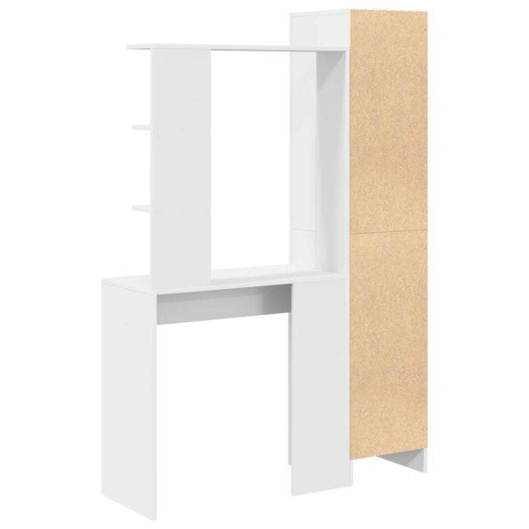 vidaXL Stôl 2 pcs Biela – Obrázok 6