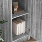 vidaXL stôl s úložným priestorom Šedý sonoma Kompozitné drevo – Obrázok 4