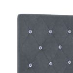 vidaXL LED hlavová doska s LED pásikmi Tmavo šedá 100 cm Zamat – Obrázok 8