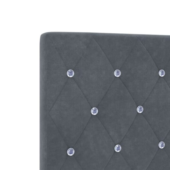 vidaXL LED hlavová doska s LED pásikmi Tmavo šedá 100 cm Zamat – Obrázok 8