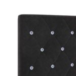 vidaXL LED hlavová doska s LED pásikmi Čierny 100 cm Zamat – Obrázok 8