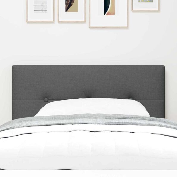 vidaXL LED hlavová doska s LED pásikmi Tmavo šedá 80 cm látka – Obrázok 3