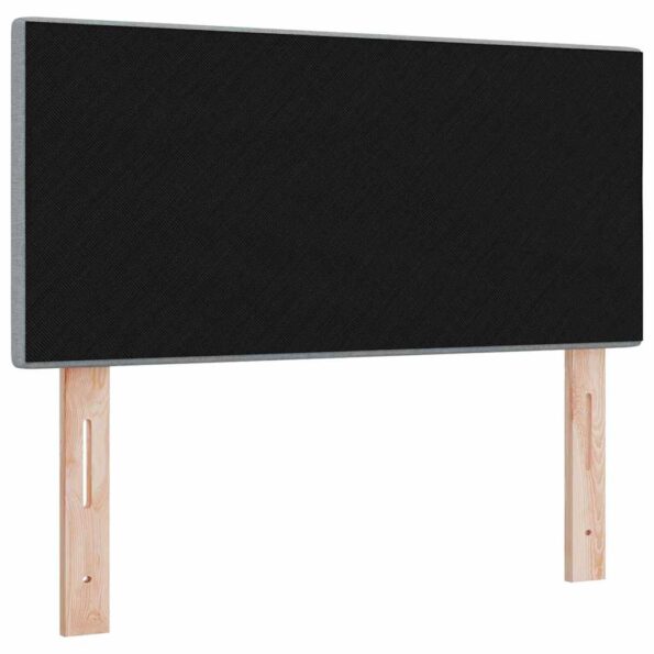 vidaXL LED hlavová doska s LED pásikmi Svetlosivá 90 cm látka – Obrázok 7