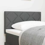 vidaXL LED hlavová doska Biely 80 cm látka