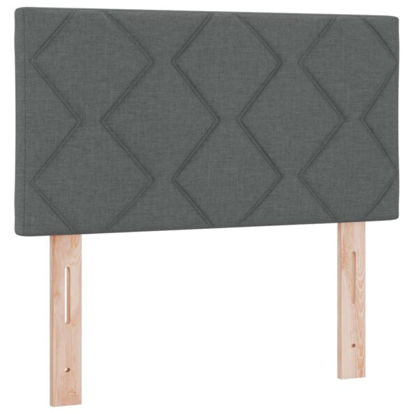vidaXL LED hlavová doska Biely 80 cm látka – Obrázok 2