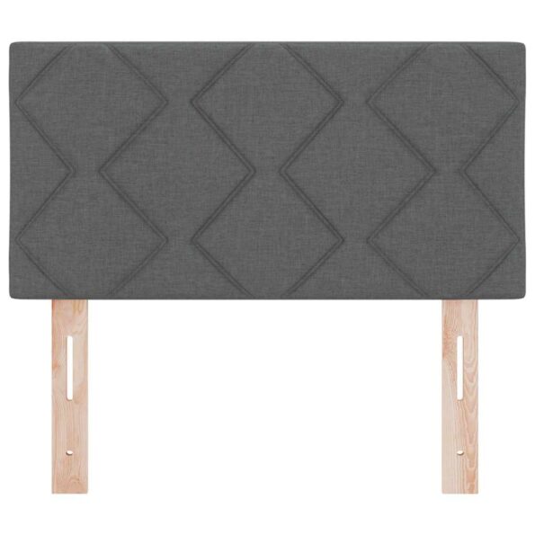 vidaXL LED hlavová doska Biely 80 cm látka – Obrázok 5