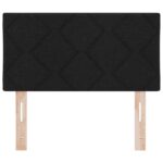 LED čelo postele vidaXL Diamantový dizajn Čierne 80 cm Tkanina – Obrázok 5