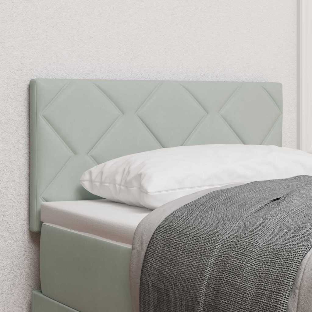 3338181_1.jpg vidaXL LED čelo postele dizajn diamantových blokov svetlosivé 80 cm – Obrázok 1