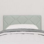 vidaXL LED čelo postele dizajn diamantových blokov svetlosivé 80 cm – Obrázok 3