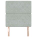 vidaXL LED čelo svetlosivé 80 cm velúr – Obrázok 5