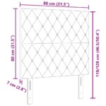 vidaXL LED čelúvka tmavosivá 80 cm zamat – Obrázok 10