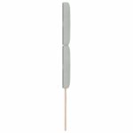 vidaXL LED čelo postele Svetlosivé 100 cm zamat – Obrázok 6