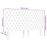 vidaXL LED čelo postele Svetlosivé 80 cm zamat – Obrázok 10