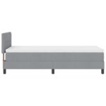 vidaXL Posteľ s pružinovým rámom Svetlosivá 90 x 190 cm látka – Obrázok 8