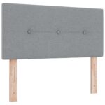 vidaXL Posteľ s pružinovým rámom Svetlosivá 90 x 190 cm látka – Obrázok 5