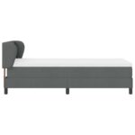 vidaXL Posteľ s pružinovým rámom Tmavo šedá 90 x 190 cm látka – Obrázok 8