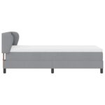 vidaXL Posteľ s pružinovým rámom Svetlosivá 90 x 200 cm látka – Obrázok 8