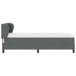 vidaXL Posteľ s pružinovým rámom Tmavo šedá 90 x 190 cm látka – Obrázok 8