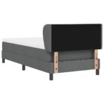 vidaXL Posteľ s pružinovým rámom Tmavo šedá 90 x 190 cm látka – Obrázok 9