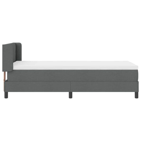 vidaXL Posteľ s pružinovým rámom Tmavo šedá 200 x 90 cm látka – Obrázok 8