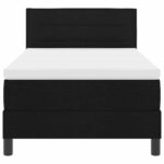 vidaXL Posteľ s matracom a LED čierna 90x200 cm textília – Obrázok 8