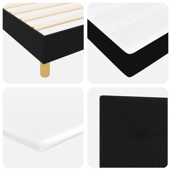 vidaXL LED box s pružinami s LED pásikmi Čierny 90 x 200 cm látka – Obrázok 11
