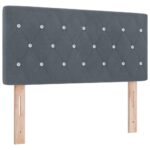 vidaXL LED box s pružinami s matracmi Tmavo šedá 90 x 200 cm Zamat – Obrázok 7