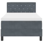 vidaXL LED box s pružinami s matracmi Tmavo šedá 90 x 200 cm Zamat – Obrázok 8