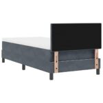 vidaXL LED box s pružinami s matracmi Tmavo šedá 90 x 190 cm Zamat – Obrázok 10