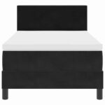 vidaXL Posteľ s matracom a LED čierna 90x190 cm zamatová – Obrázok 8