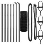 vidaXL Euro plot s 7 stĺpikmi 0.4x10 m pozinkovaná oceľ sivá – Obrázok 5