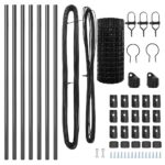 vidaXL Euro plot s 7 stĺpikmi 0.4x10 m pozinkovaná oceľ sivá – Obrázok 6