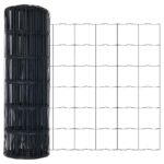 vidaXL Euro plot s 7 stĺpikmi 0.4x10 m pozinkovaná oceľ sivá – Obrázok 7