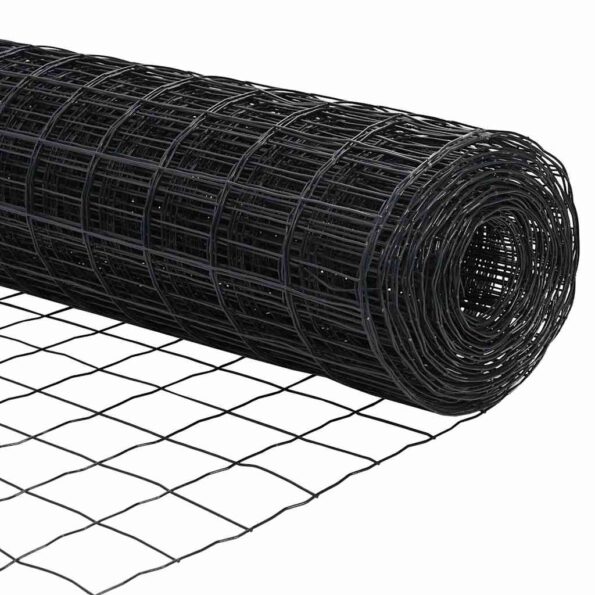 vidaXL Plot s podperou Sivá 1,4 x 10 m Ocel a PVC – Obrázok 10