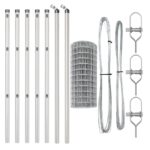 vidaXL Euro plot s 7 stĺpikmi 0.8x10 m pozinkovaná oceľ – Obrázok 5