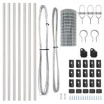 vidaXL Euro plot s 7 stĺpikmi 0.8x10 m pozinkovaná oceľ – Obrázok 6