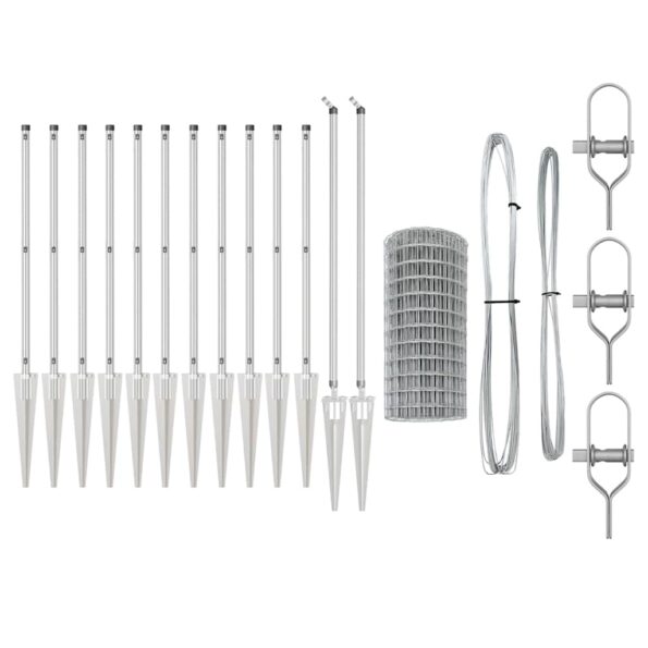 vidaXL Euro plot s 13 hrotmi 0.6x25 m pozinkovaná oceľ – Obrázok 6