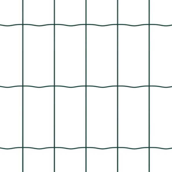 vidaXL Euro plot s 7 prírubovými stĺpmi 1.6x10 m z pozinkovanej ocele – Obrázok 9