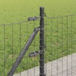 vidaXL Plot s podperou Sivá 0,6 x 10 m Ocel a PVC – Obrázok 5