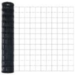 vidaXL Euro plot s 7 flanged stĺpikmi 0,8x10 m pozinková oceľ – Obrázok 6