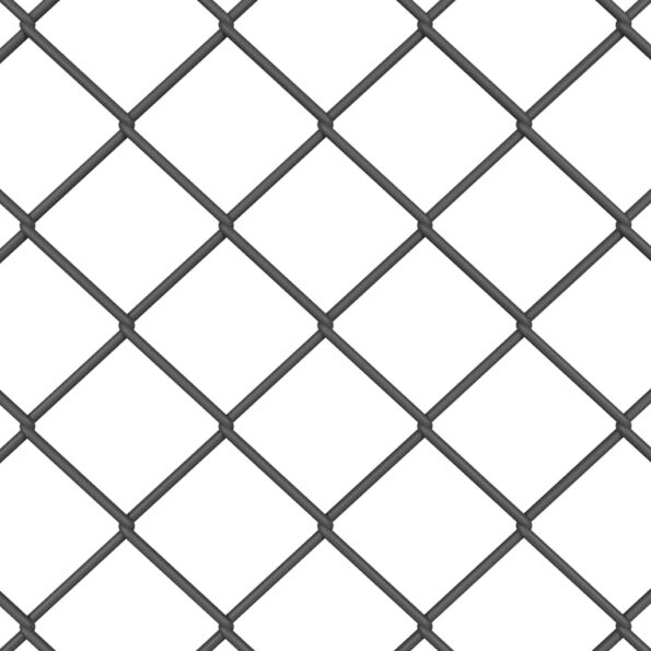 vidaXL Reťazový plot s 7 stĺpmi 1x10 m Pozinkovaná oceľ Sivá – Obrázok 9