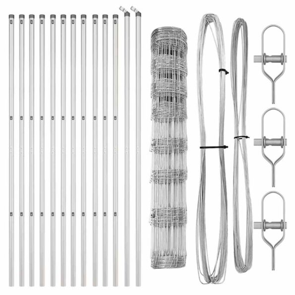 vidaXL poľná ohrada 1x25 m pozinkovaná oceľ – Obrázok 5