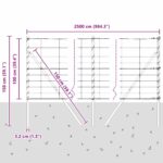 vidaXL Poľný plot 1x25 m pozinkovaná oceľ – Obrázok 13