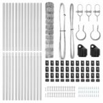 vidaXL Poľný plot 1x25 m pozinkovaná oceľ – Obrázok 6