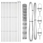 vidaXL políčkový plot 1.2x25 m Pozinkovaná oceľ – Obrázok 5