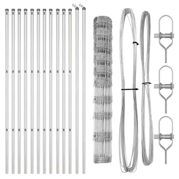 vidaXL políčkový plot 1.2x25 m Pozinkovaná oceľ – Obrázok 5