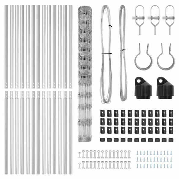 vidaXL Poľný plot 1,5x25 m Pozinkovaná oceľ – Obrázok 6