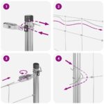 vidaXL Poľný plot 1.2x50 m pozinkovaná oceľ – Obrázok 12